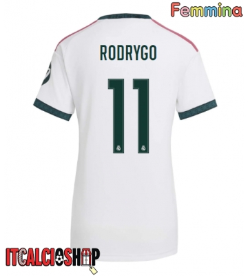 Real Madrid Rodrygo Goes #11 Prima Maglia Femmina 2026-27 Manica Corta